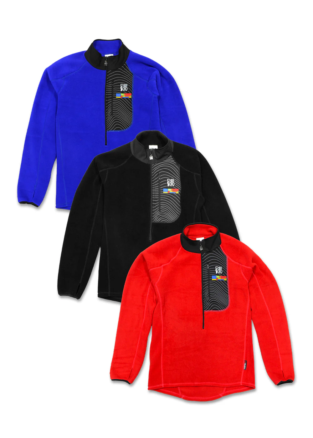 Men's 3/4-Zip Loose Fleece Pullover
