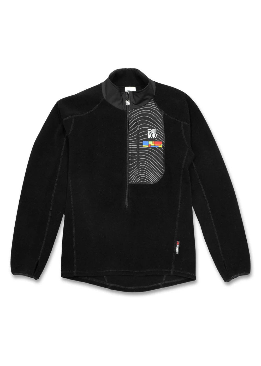 Men's 3/4-Zip Loose Fleece Pullover - Image 3
