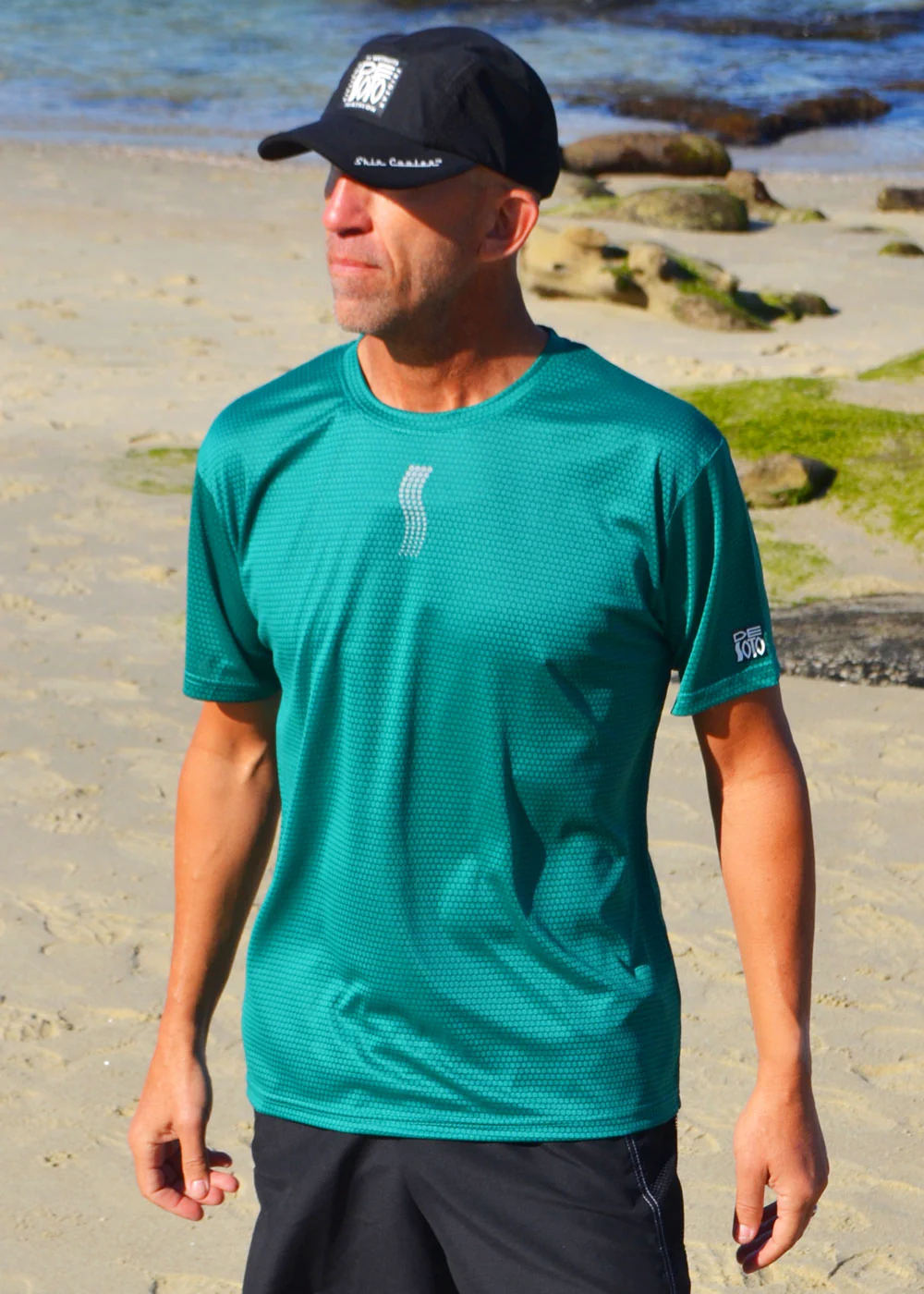 Men's Skin Cooler Honeycomb Tee - Image 15